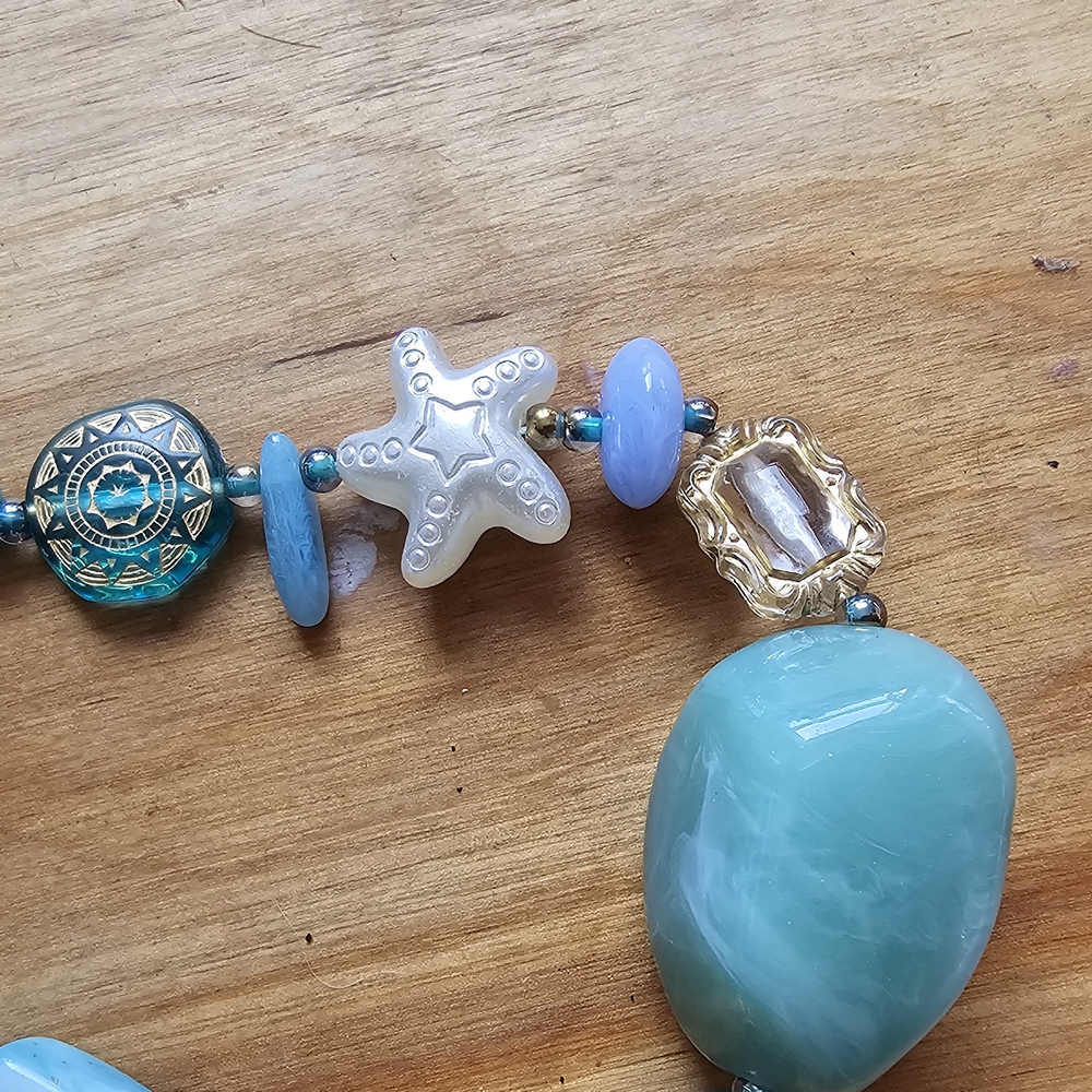 Ocean-Inspired Beaded Necklace